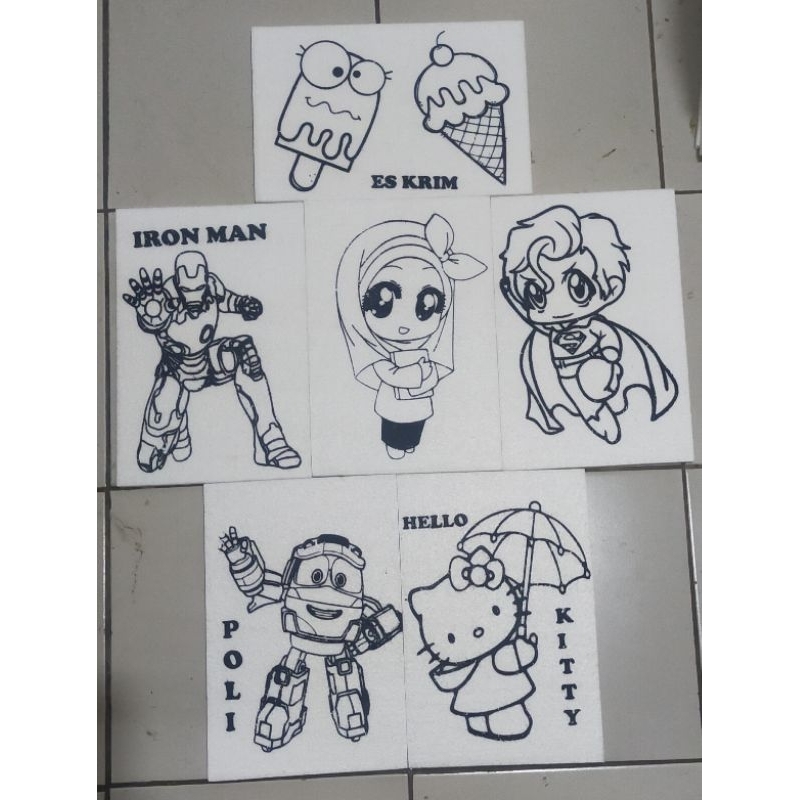 

Styrofoam Lukis ukuran 20x30x1