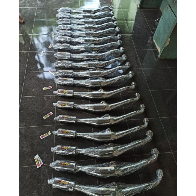 knalpot FIZR FIZ Force1 original Chan Racing full chrome