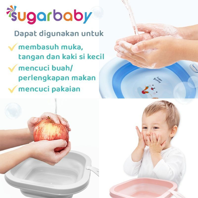 SugarBaby NEW Foldable Basin / Baskom Lipat / Ember Lipat Multifungsi Sugar Baby