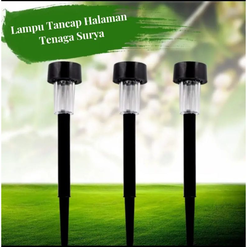 [ PPLUS ] LAMPU TAMAN MODEL TIANG TENAGA SURYA LED /SOLAR CELL PANEL LED SPOT LIGHT /LAMPU HIAS DEKORASI TAMAN