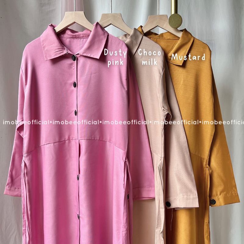 KANAYA DRESS BASIC BALOTELI KANCING BUTTON