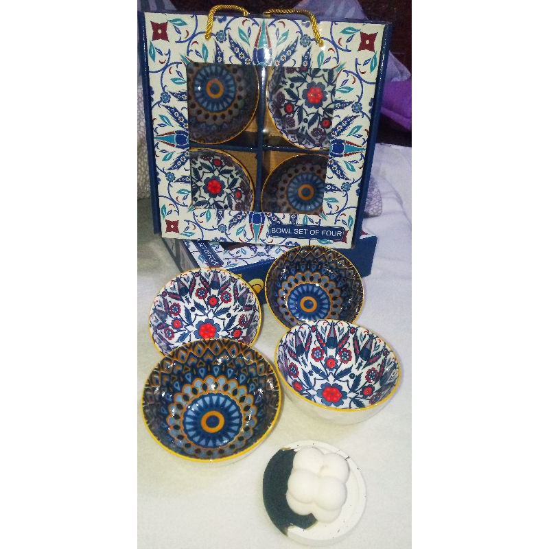 Pero Turkish Bowl Gift Set / Set Mangkok Makan Keramik / Hampers Wedding isi 4
