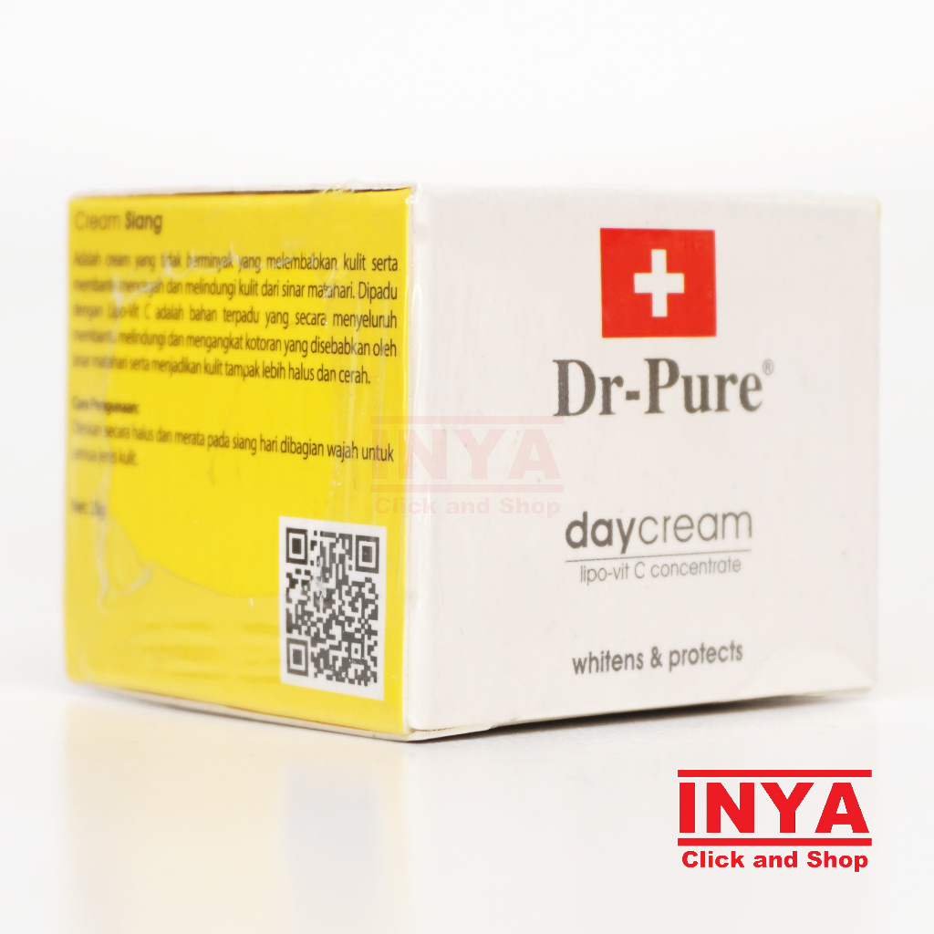 Krim Muka Siang DR PURE DAY CREAM Whitens &amp; Protects