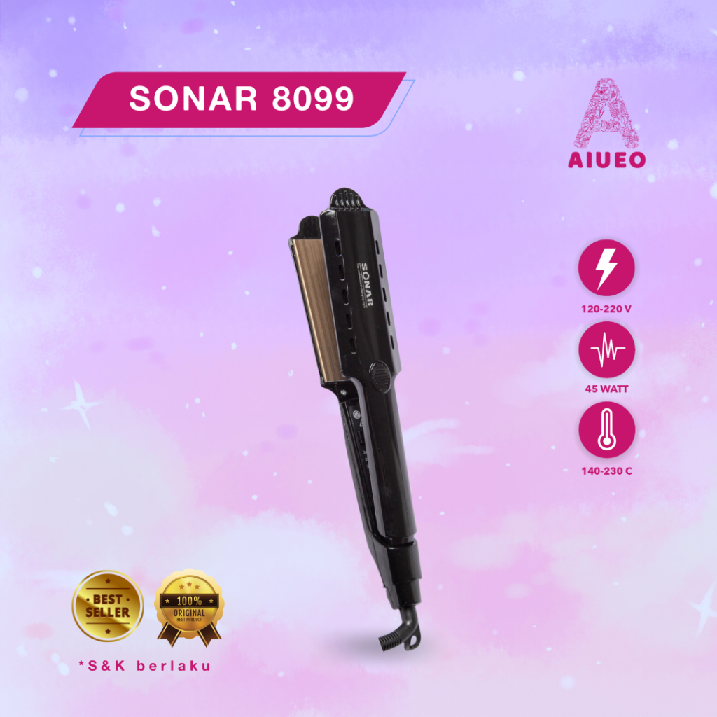 AIUEO | COD Diskon Catokan Sonar Murah 8099 / 823 / 291 / 710 / 840 Curly Straight Lurus Keriting Alat Catok Rambut 2 in 1 3 in 1 | Catokan Promo | Catokan Awet