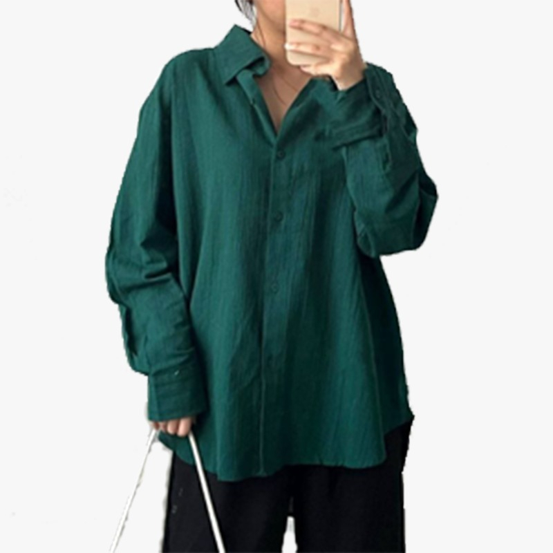 Kemeja Basic Oversize Linen Crinkle Premium // Kemeja Linen Oversize - SUKI 2022