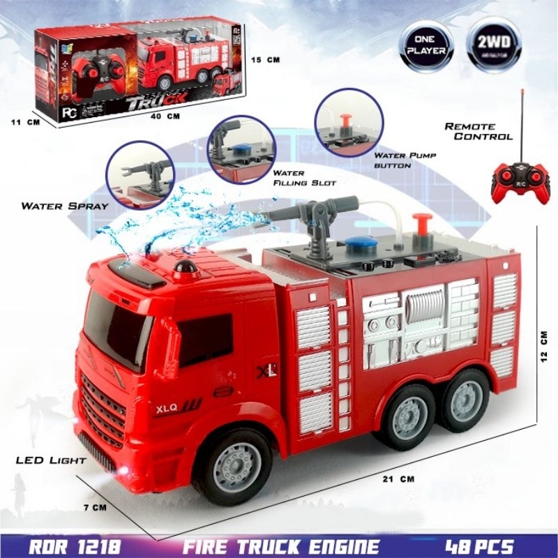 Mobil Remote Control Pemadam Kebakaran Semprot Air