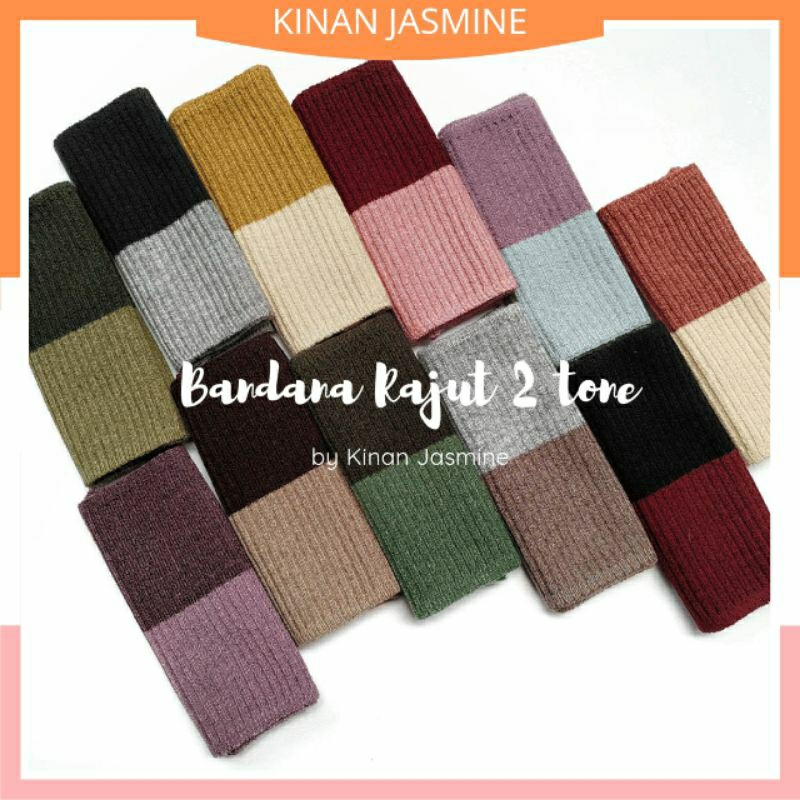 CIPUT 2 WARNA INNER RAJUT PREMIUM Original By Kinan Jasmine Bahan Linen Annisa Bandana Daleman Kerud