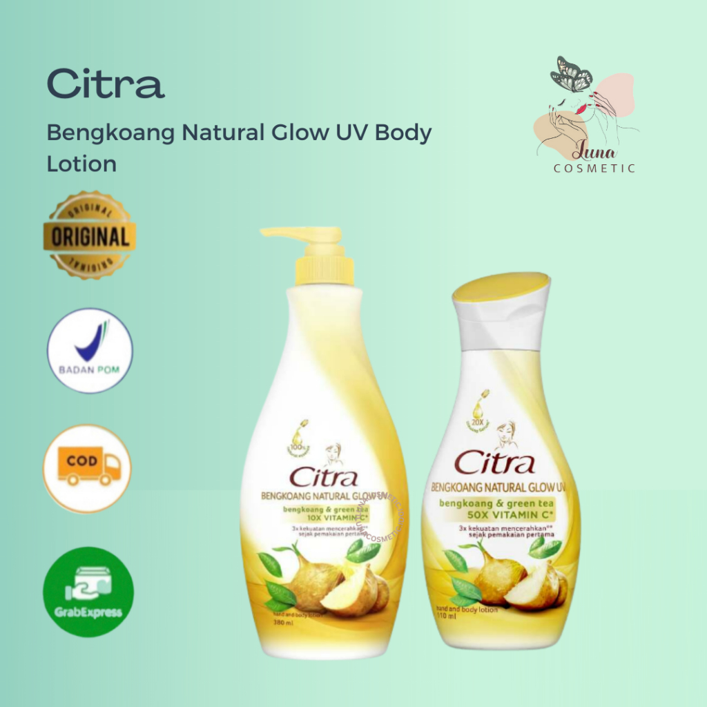 Citra Bengkoang Natural Glow UV Bengkoang &amp; Green Tea 10x Vitamin C - SERIES