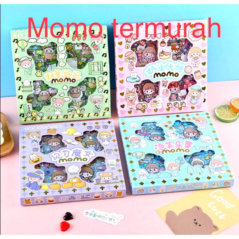 STIKER MOMO ISI 100pc KEMASAN BOX REAdY STCOK