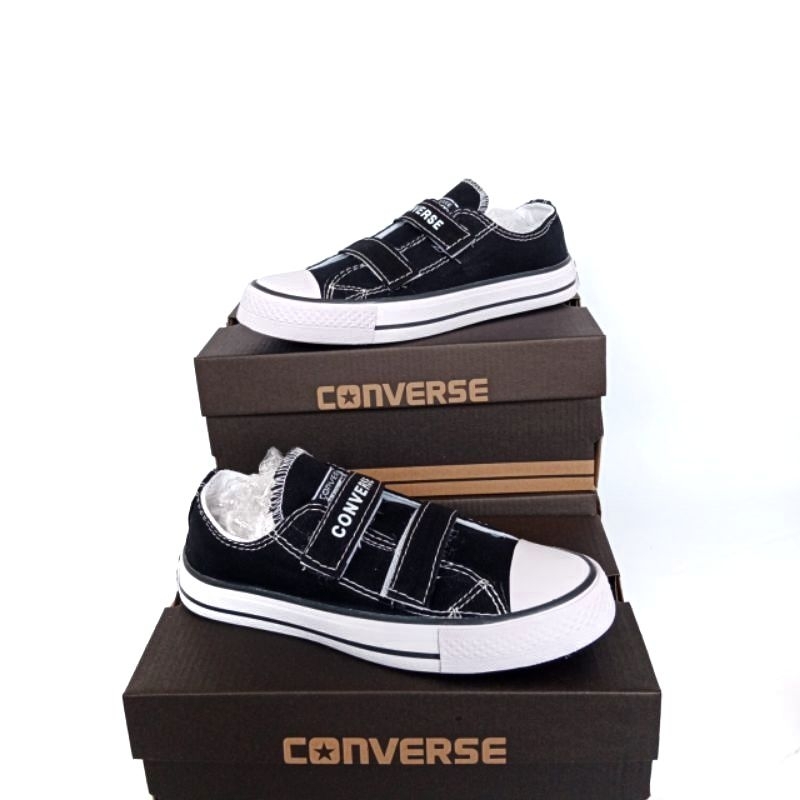 SEPATU SEKOLAH ANAK PEREMPUAN SD CONVERSE ALLSTAR WARNA HITAM WANITA PRIA ANAK LAKI-LAKI COD (Bayar di Tempat)