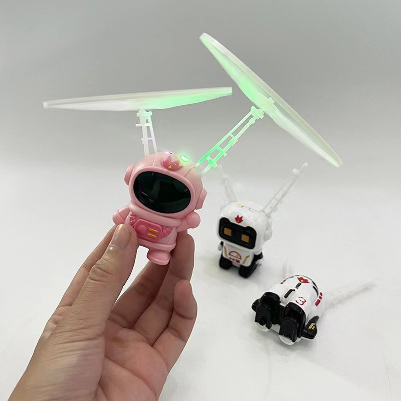 Mainan anak robot aircraft gyro Induksi Bahan Baja aman Untuk Anak / mainan robot bisa terbang