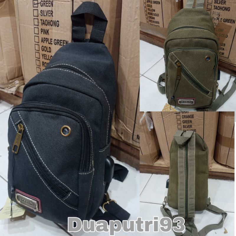 Di obral tas waisetbag tas sling bag forenzi multi pungsi produk ori