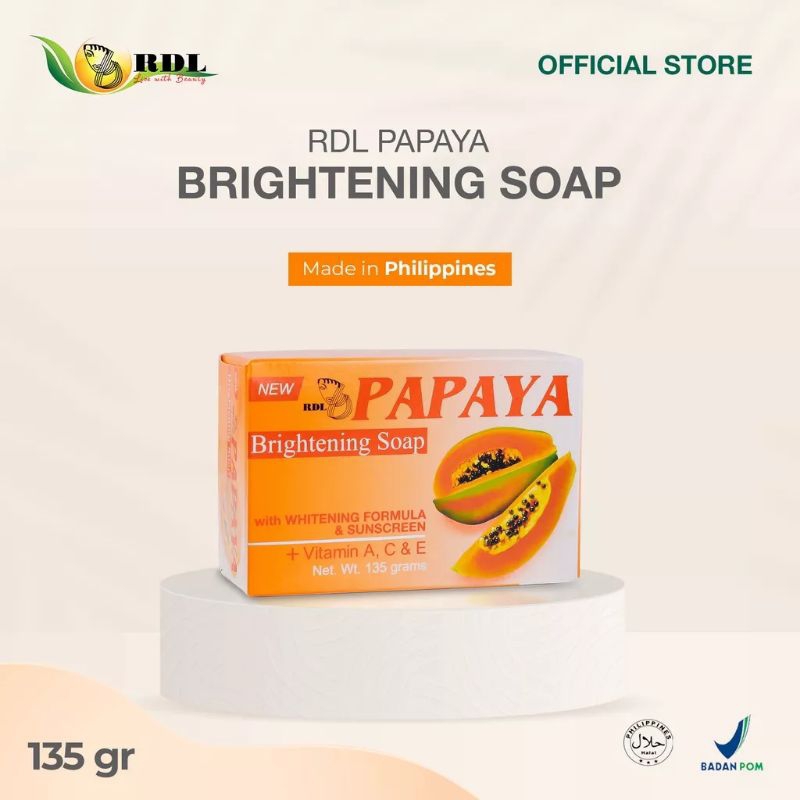 SABUN PAPAYA RDL  [BPOM]135g | Asli Original | Sabun Paya