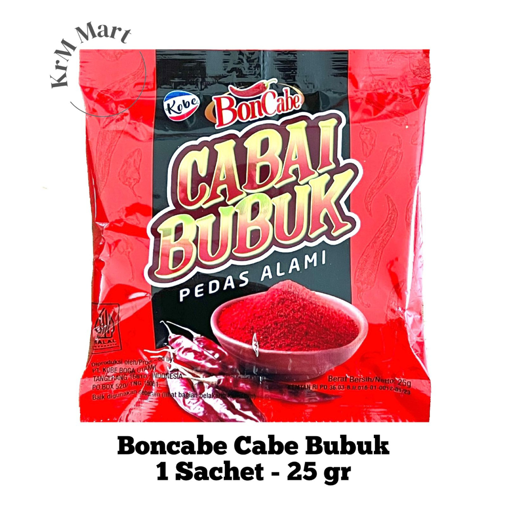 

Boncabe Cabai Bubuk 1 sachet cabe lombok pedas gochugaru gocugaru kobe