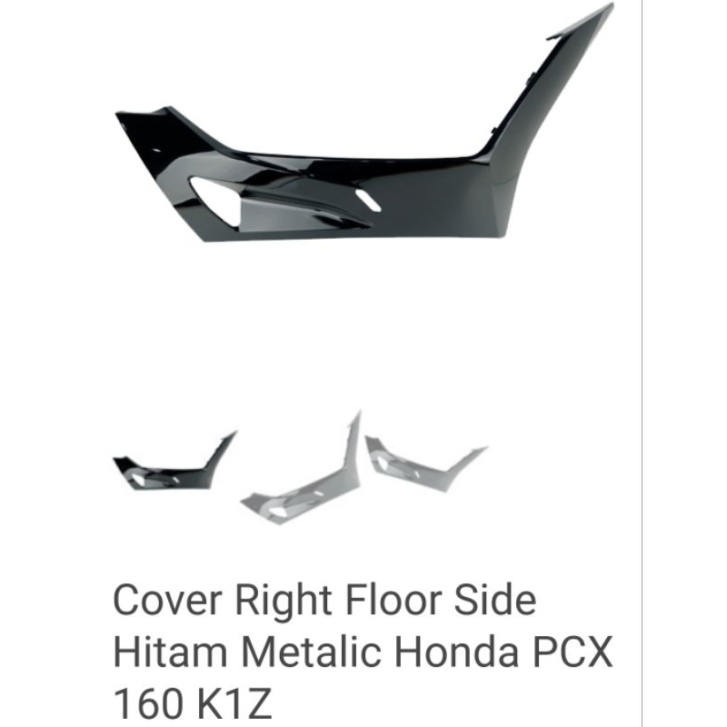 Cover Under side pcx 160 hitam metalik harga satuan ori ahm