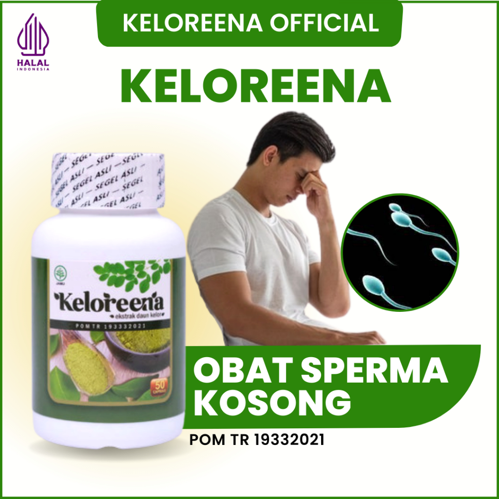 Keloreena Kapsul Obat Azoospermia Sperma Kosong - Perbaiki Kualitas Sperma - Kapsul Daun Kelor Obat 