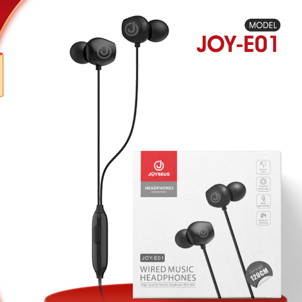 headset Handsfree JOYSEUS JOYE02 In Ear Sport Bass Subwoofer + Microphone