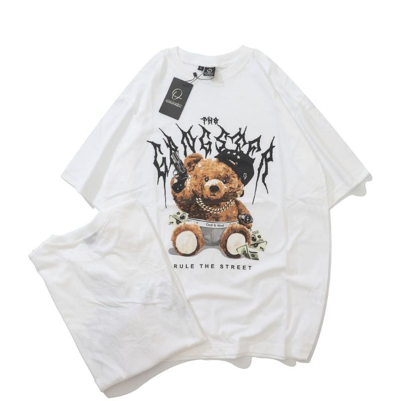 Baju kaos PRIA WANITA / Baju Streetwear / Kaos beruang / Baju Distro / Baju Kaos