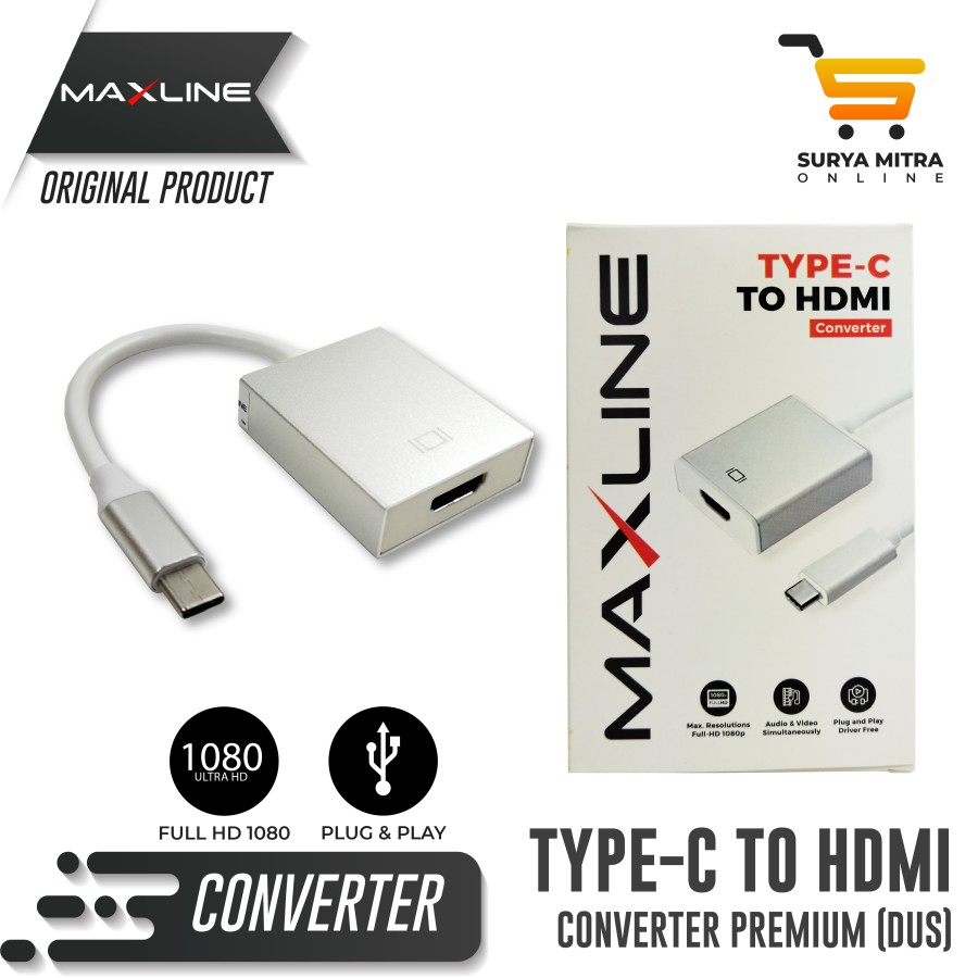 Converter USB 3.1 Type C TO HDMI  USB 3.1 TYPE C TO HDMI Maxline