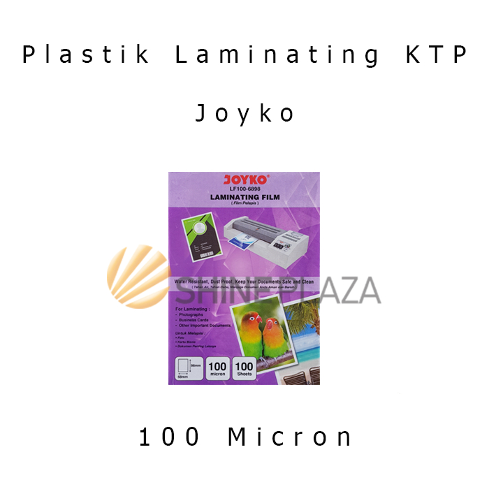

Plastik Laminating KTP Joyko - Laminating Film KTP 100 Micron