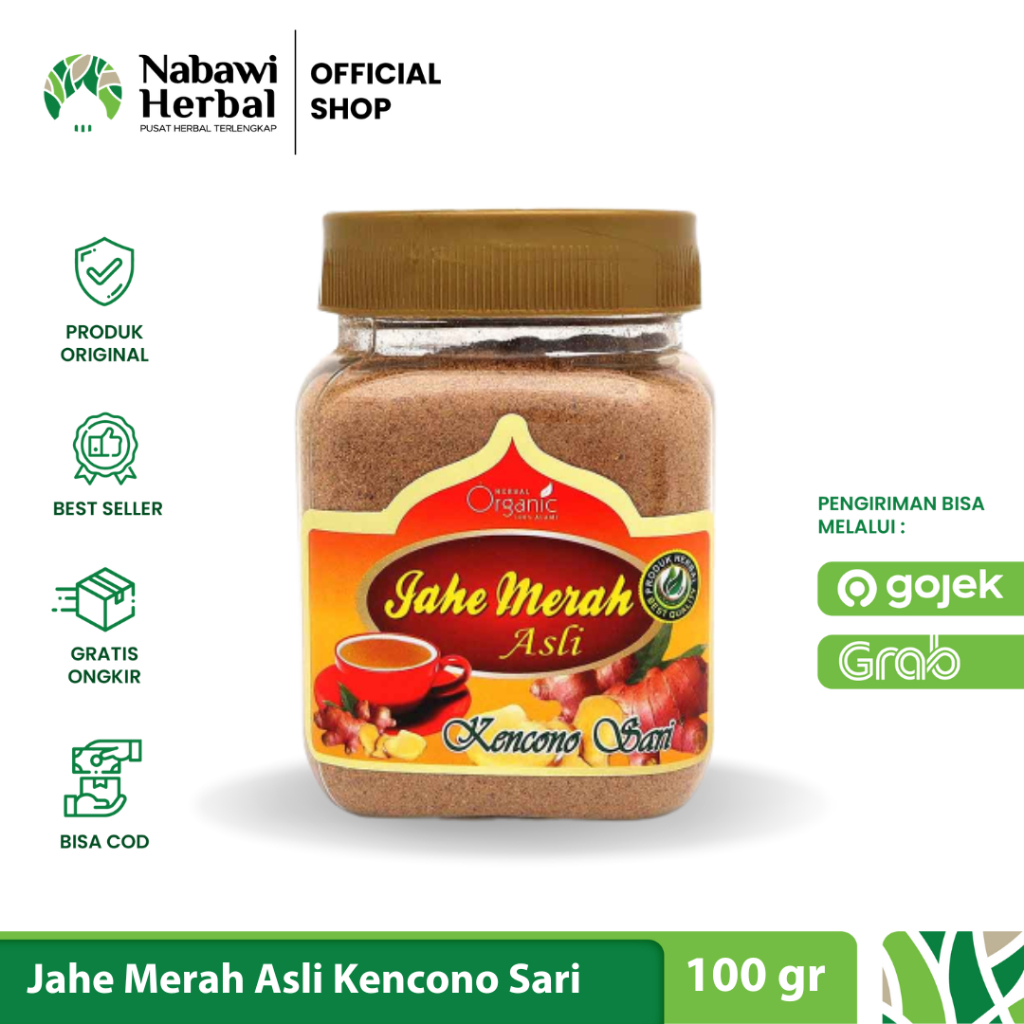 

Jahe Merah Asli Kencono Sari 100gr