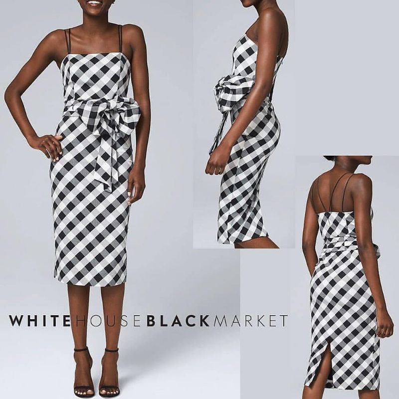 Whbm gingham sheath dress  100% ORIGINAL BAJU BRANDED TERMURAH