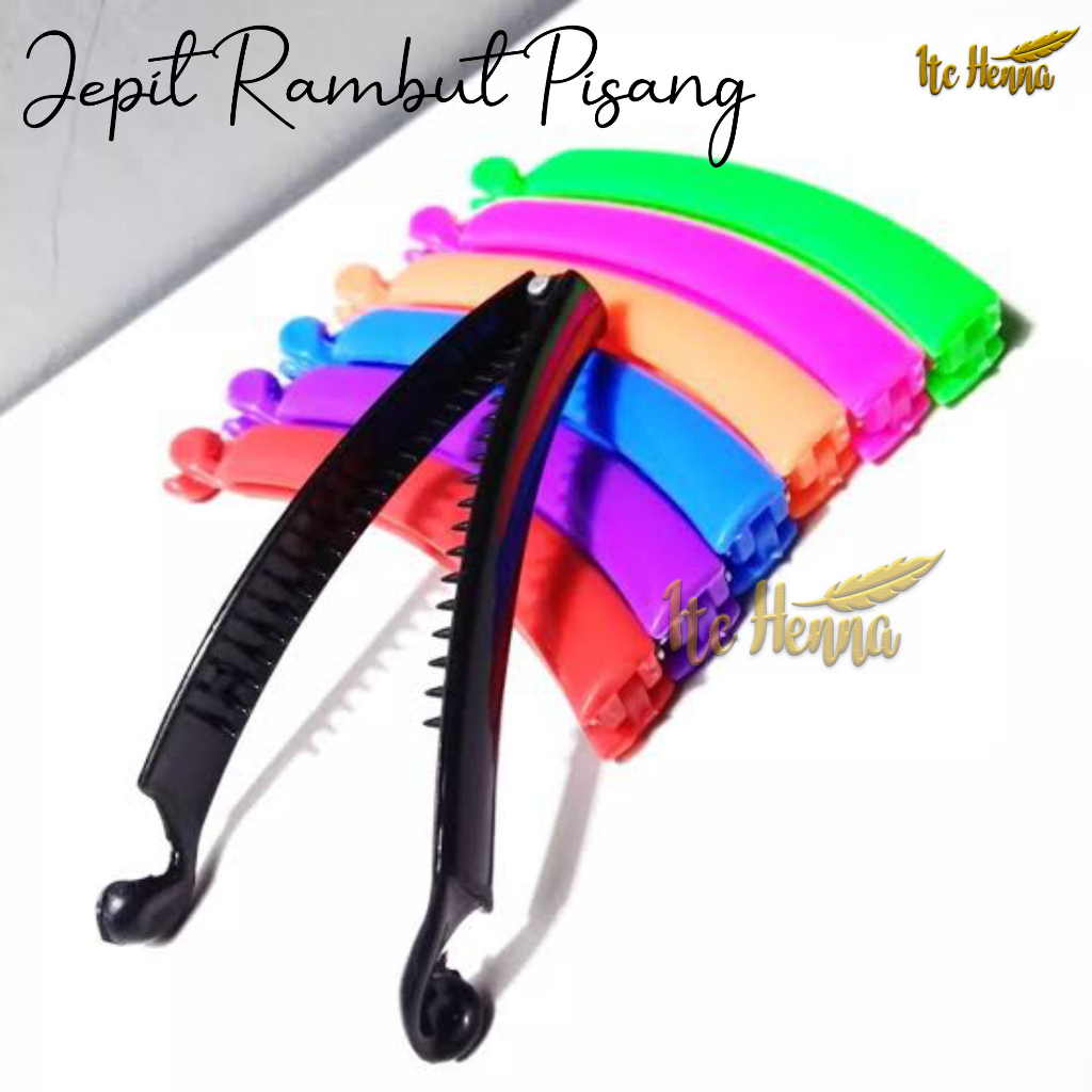 Jepit Rambut Pisang Jepitan Ponytail Korea Bentuk Pisang