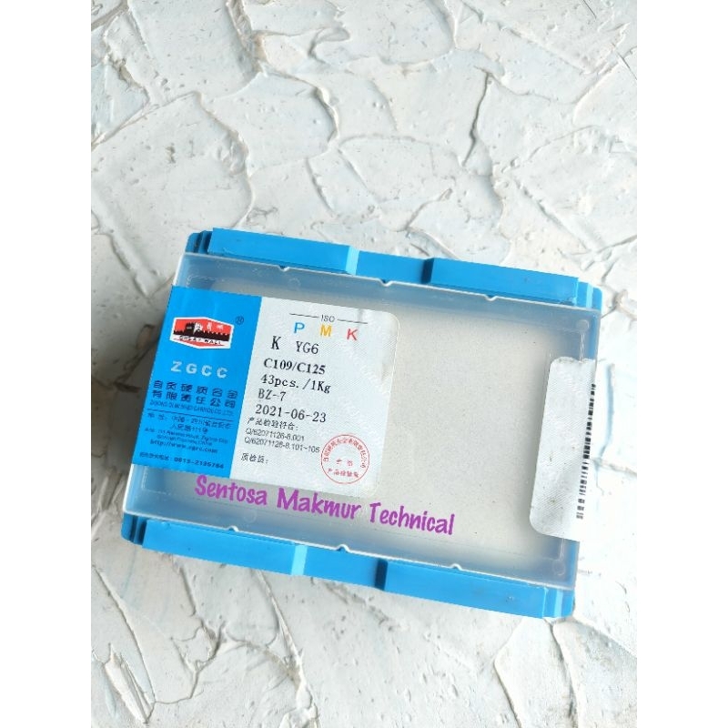 C125 YG6 12MM Mata Intan Widia Widya Pahat Bubut Betel 12 MM