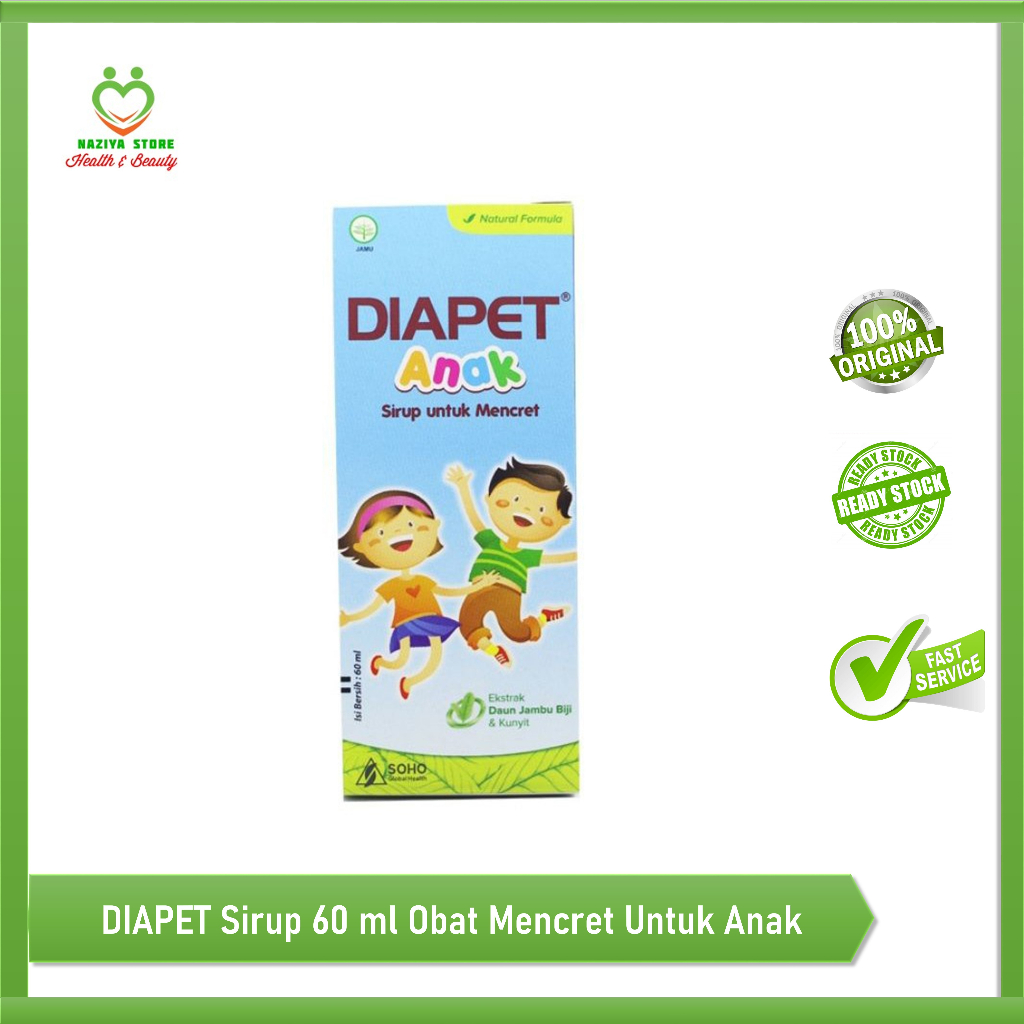 DIAPET ANAK SIRUP 60 ML Obat Diare Pada Anak/Obat Mencret Anak