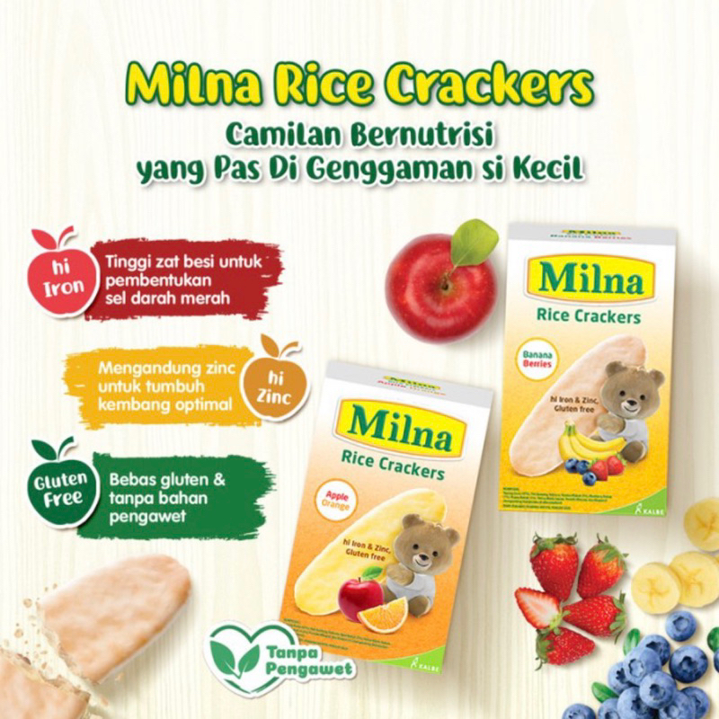 Milna Rice Crackers 20 gr (5 sachet)