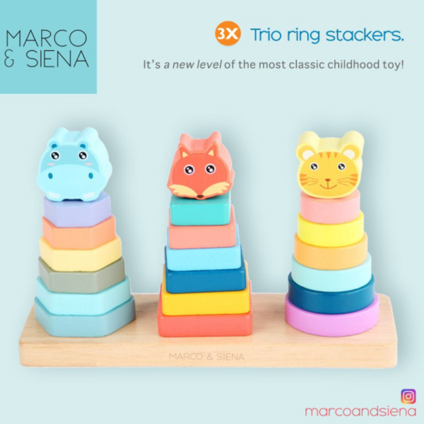 

Promo Mainan Edukasi Susun Tumpuk Donat 3in1 Kayu MNS Multi Shapes Stacker Limited