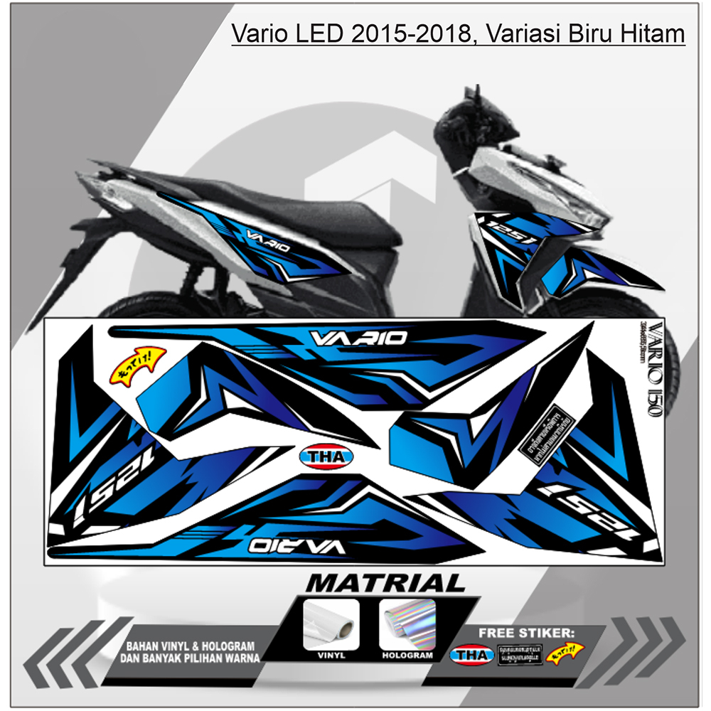 STIKER STRIPING VARIASI ALL NEW VARIO 125/150 2018-2020|LIS MOTOR VARIO|STIKER MOTOR VARIO TRANSPARA
