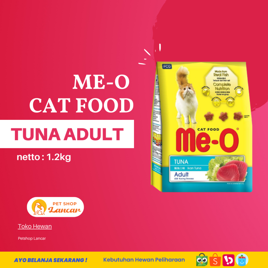 Makanan Kucing Me-O Meo Tuna 1.2 Kg