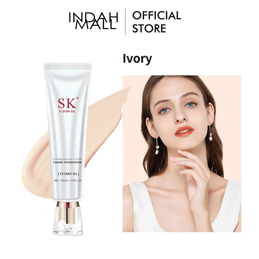 【BPOM】 FI DIOR-SK Concealer Liquid Foundation Isolated Cream Makeup Primer Concealer Invisible Pori Foundation Cair Lightening Liquid Foundation Mencerahkan Dan pelembab Kulit Dengan BB Cream