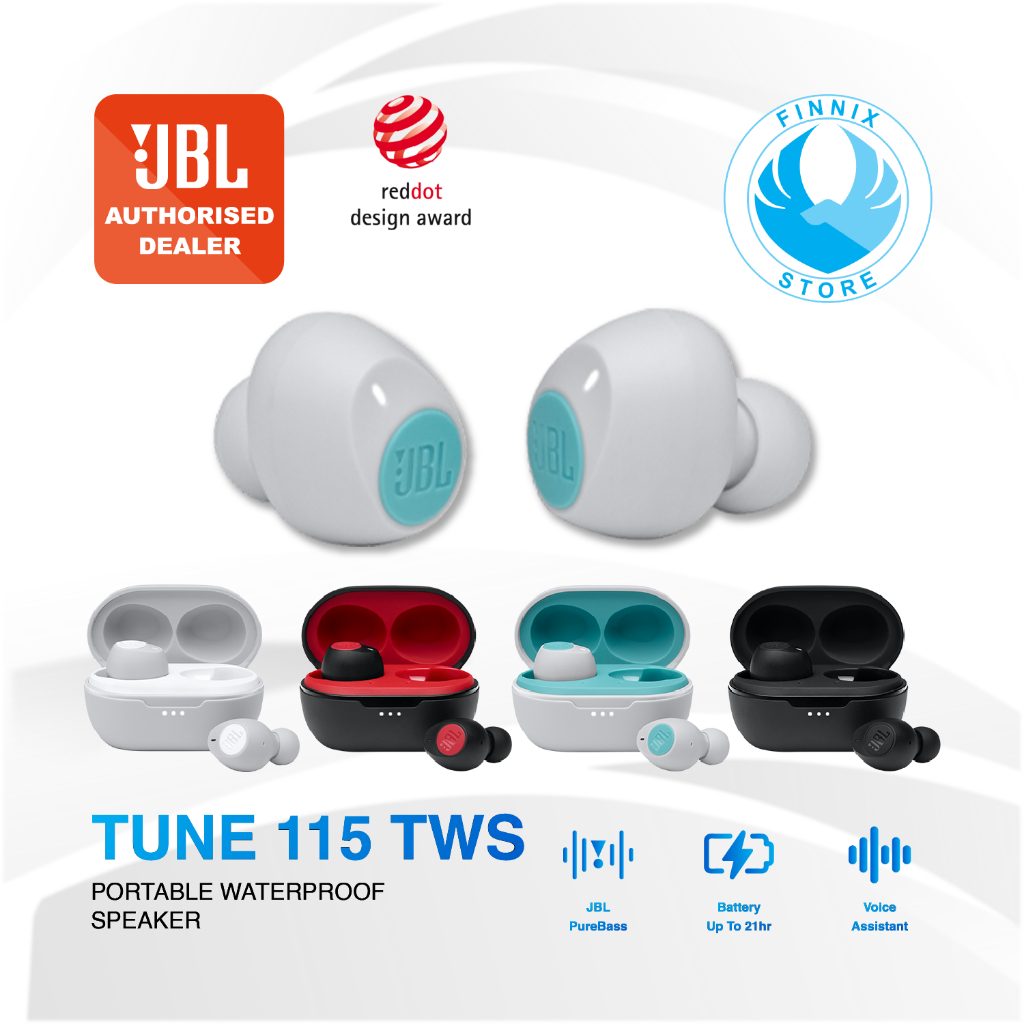 JBL Tune 115 TWS Bluetooth Earbuds Headphone In-Ear - Garansi Resmi