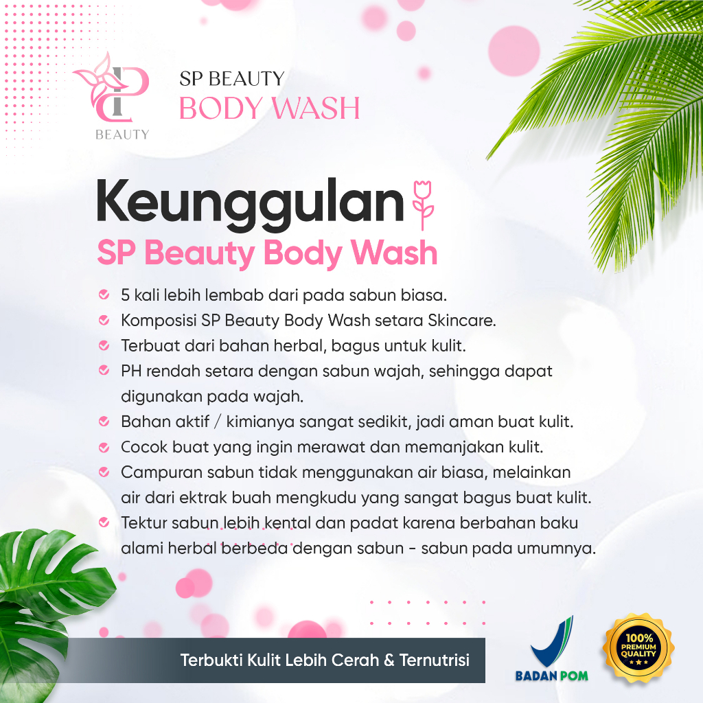 Sp Beauty Body Wash sabun cair herbal. Extra charcoal 500ml vitamin C. A &amp; Collagen. - Sabun mandi cair pemutih badan sabun cair pemutih .sabun cair herbal vanilla