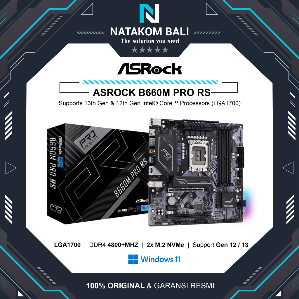 MOTHERBOARD ASROCK B660M PRO RS