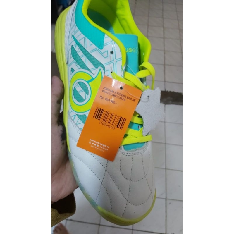 SEPATU FUTSAL ORTUSEIGHT JOGOSALA VICIOUS BBS SE White Lime