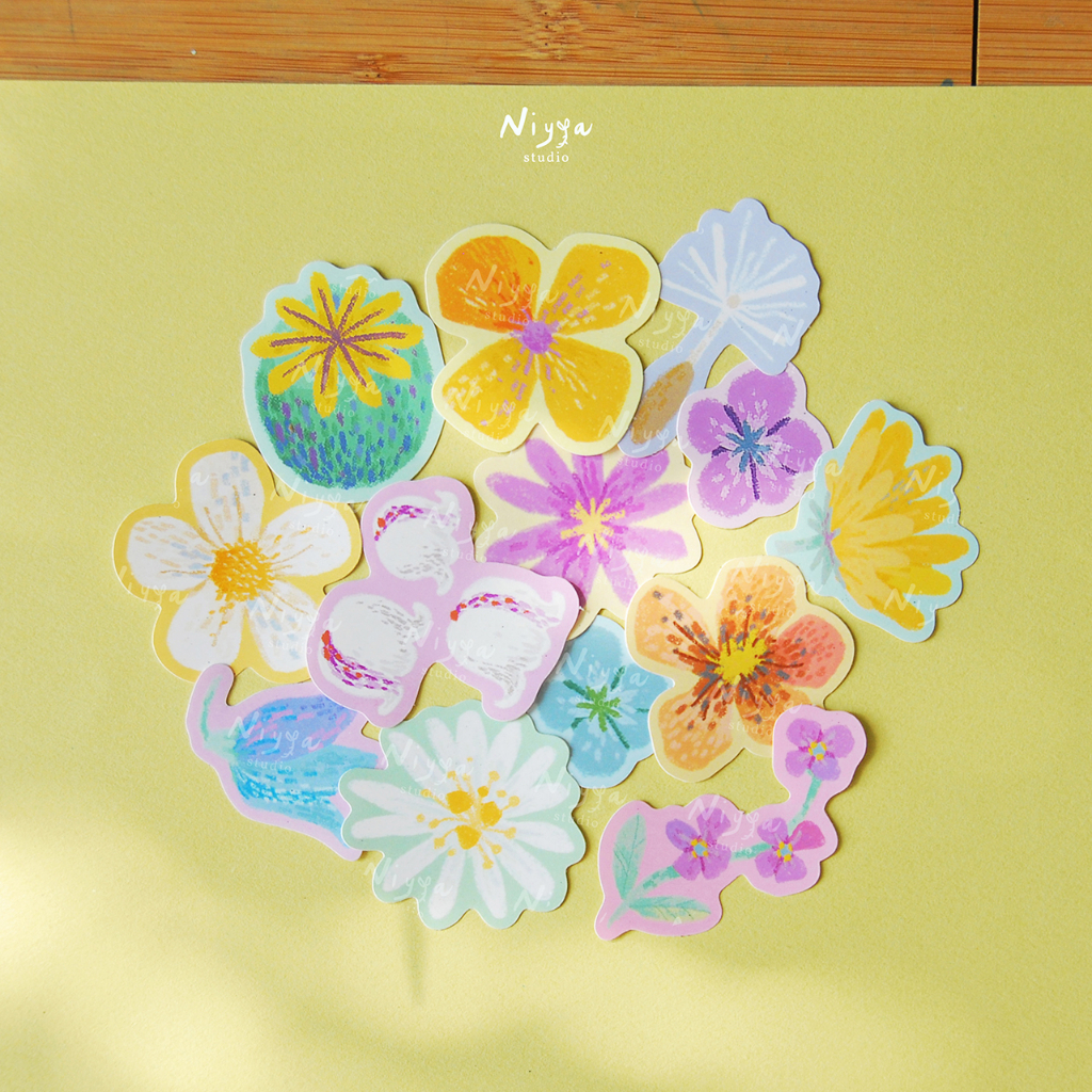 

Wildflowers Sticker Set | Plant Botanical Sticker | Journaling | Stationery Aesthetic