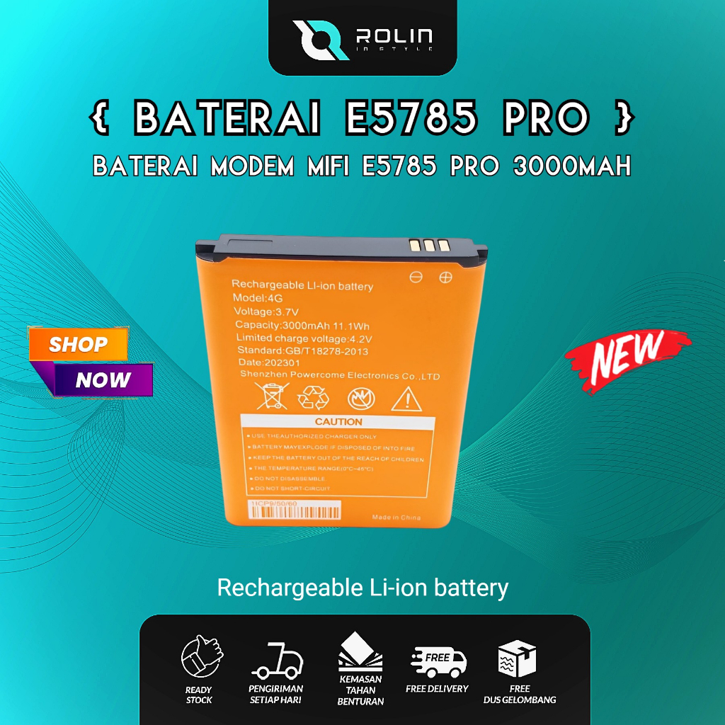 Baterai Modem Mifi E5785 Pro 3000MAH