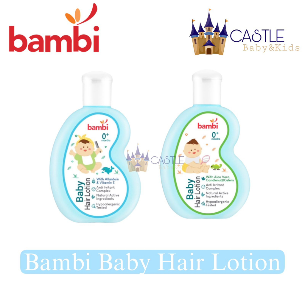 Bambi - Baby Hair Lotion Aloe Vera, Candlenut &amp; Celery / Allantoin &amp; Vitamin E - HairLotion Bambi