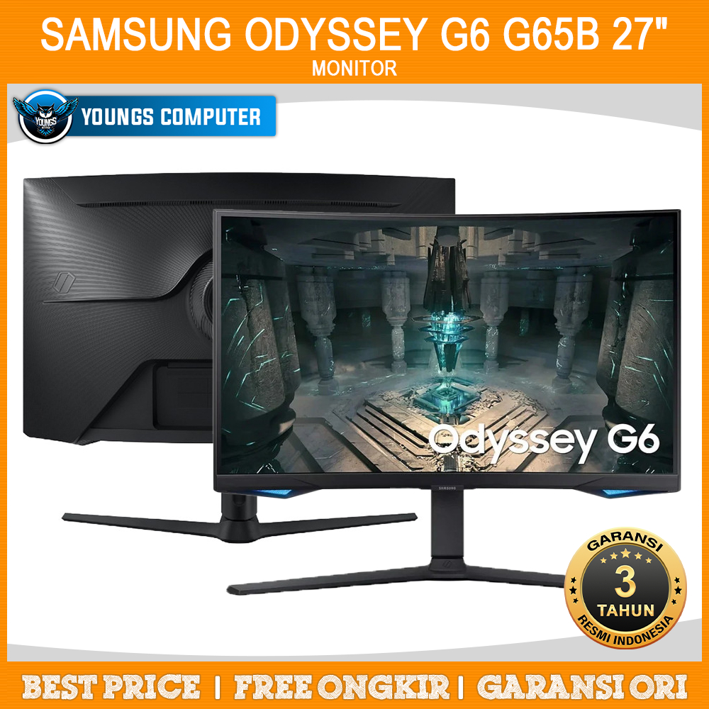 MONITOR SAMSUNG Odyssey G6 G65B 27&quot; LS27BG652 Curved VA QHD 240hz 1ms
