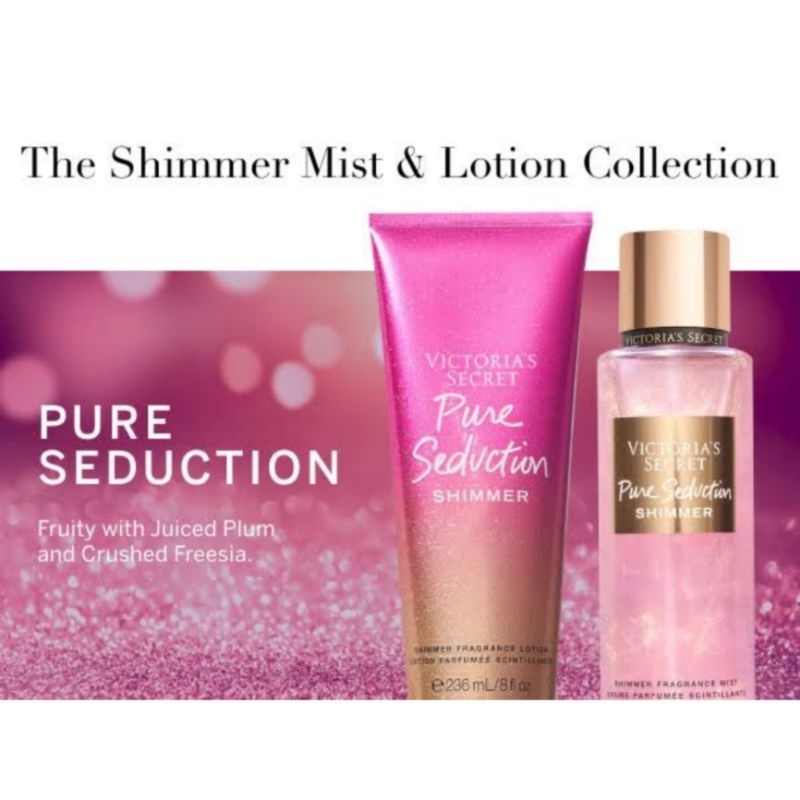 VICTORIA'S SECRET VS PURE SEDUCTION FRUITY JUICED PLUM CRUSHED FREESIA ALL NIGHT LONG SERIES FULLSIZE TRAVELSIZE ROLLERBALL BODY LOTION MIST EAU DE PARFUM EDP