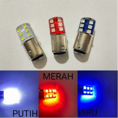 Lampu LED Stop Jelly 1157 5050 12 Mata 12smd Jelly Strobo Mobil Motor Hight Quality