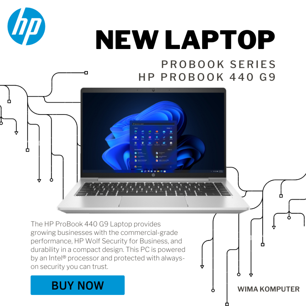 Laptop HP ProBook 440 G9 Core i5-1235U Ram 8Gb SSD 512Gb W11 Pro 14"