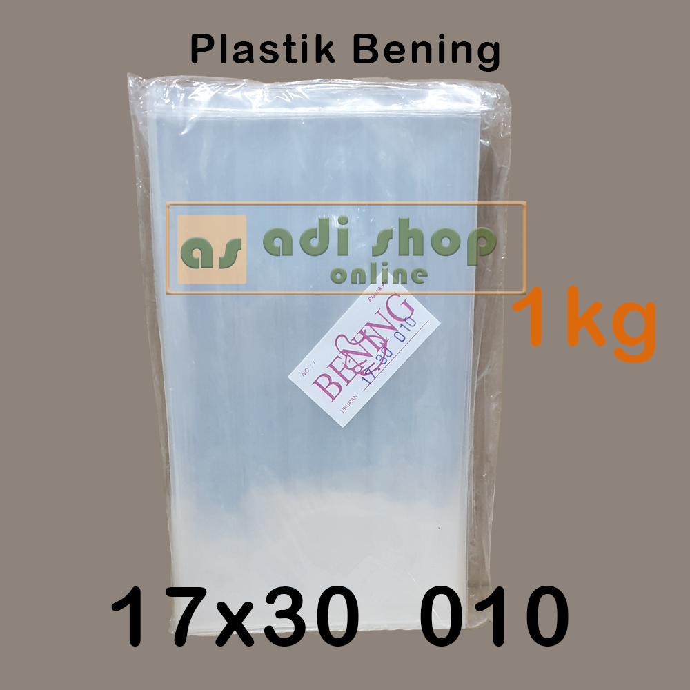 Kantong Plastik Bening PP - merk Bening Tebal 0.10