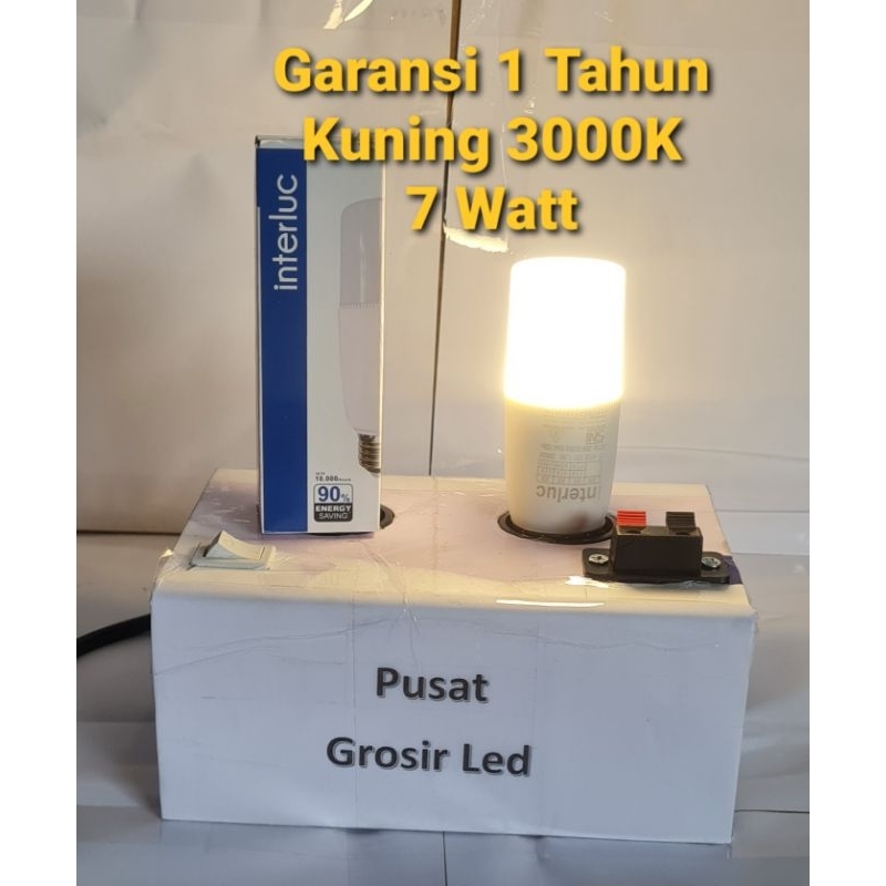 Lampu Led Stick E27 INTERLUC 7 Watt 7W Garansi 1 Tahun