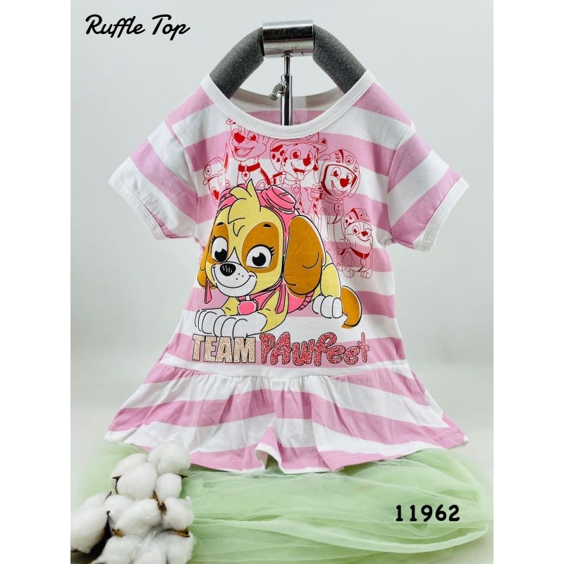 LOOPIE KIDS - RUFFLE TOP BAJU ANAK PEREMPUAN - KAOS ANAK - BAJU ANAK