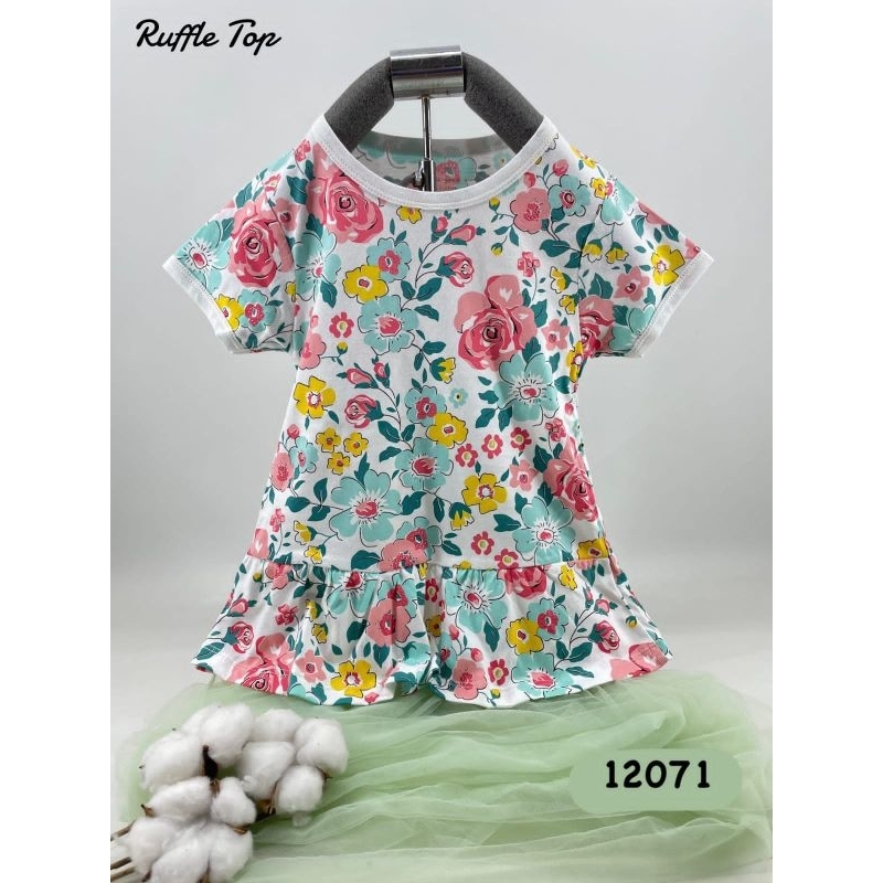 LOOPIE KIDS - RUFFLE TOP BAJU ANAK PEREMPUAN - KAOS ANAK - BAJU ANAK