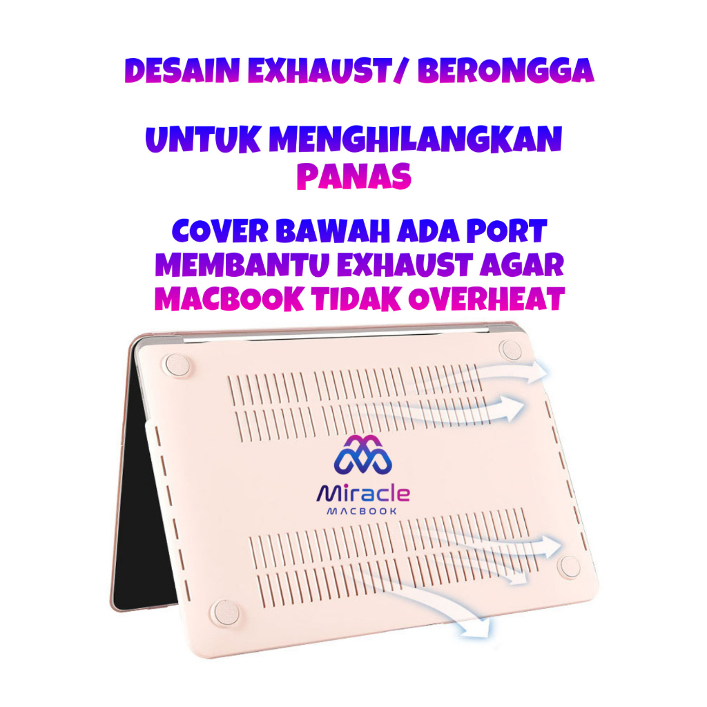 (FREE SILICONE KEYBOARD) Premium Macbook Case Pastel Colourful  With Keyboard Case for Macbook Air Pro Retina M1 M2 2015 - 2022